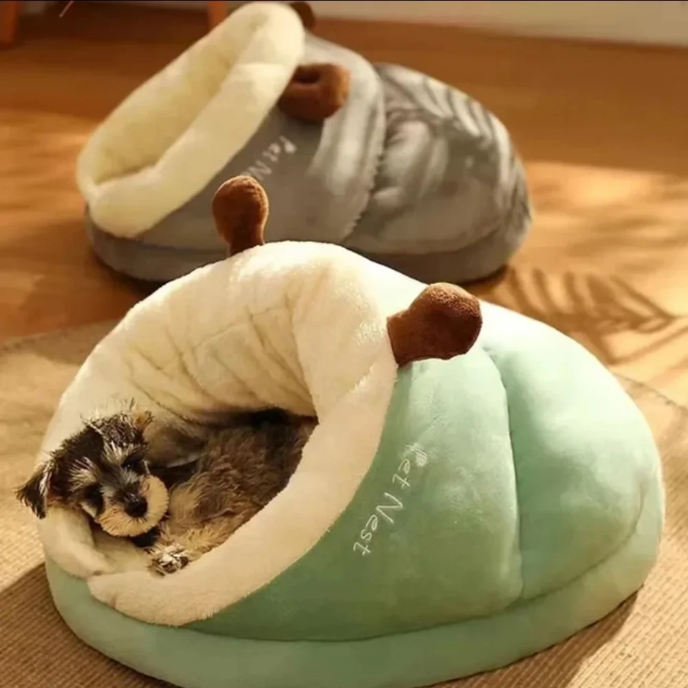 Dog Kennel Bed Breathable Dog House Cute Slippers Shaped Dog Bed Cat Washable